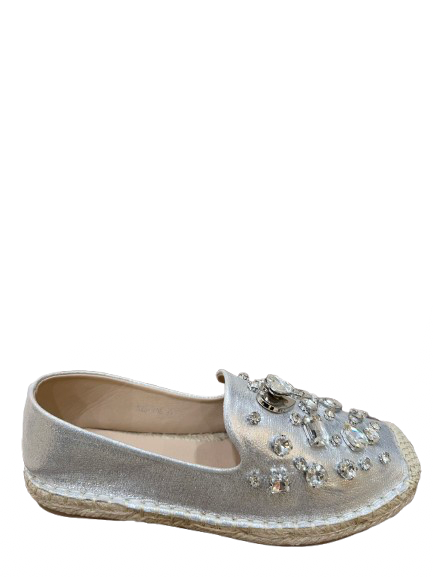 Shimmering Jewel Espadrille Loafers