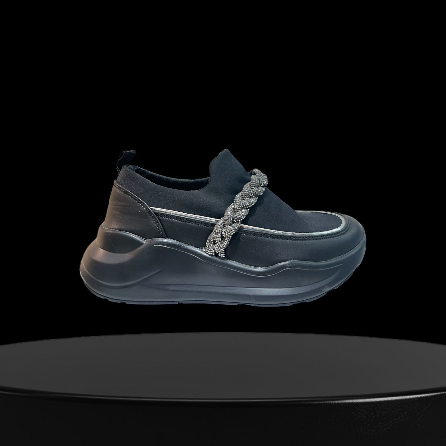 Crystal Chain Kick Sneaker