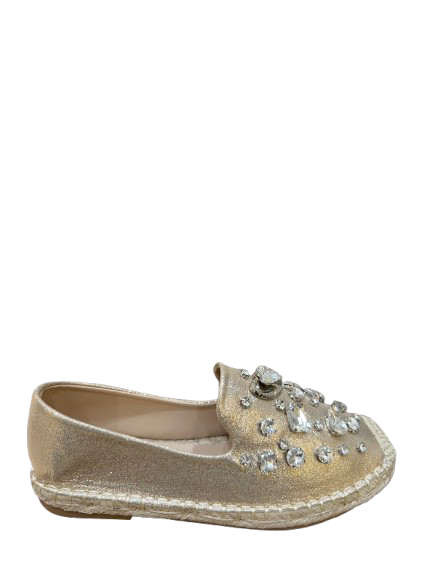 Shimmering Jewel Espadrille Loafers