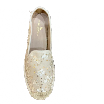 Embroidered Blossom Slip-On Loafers
