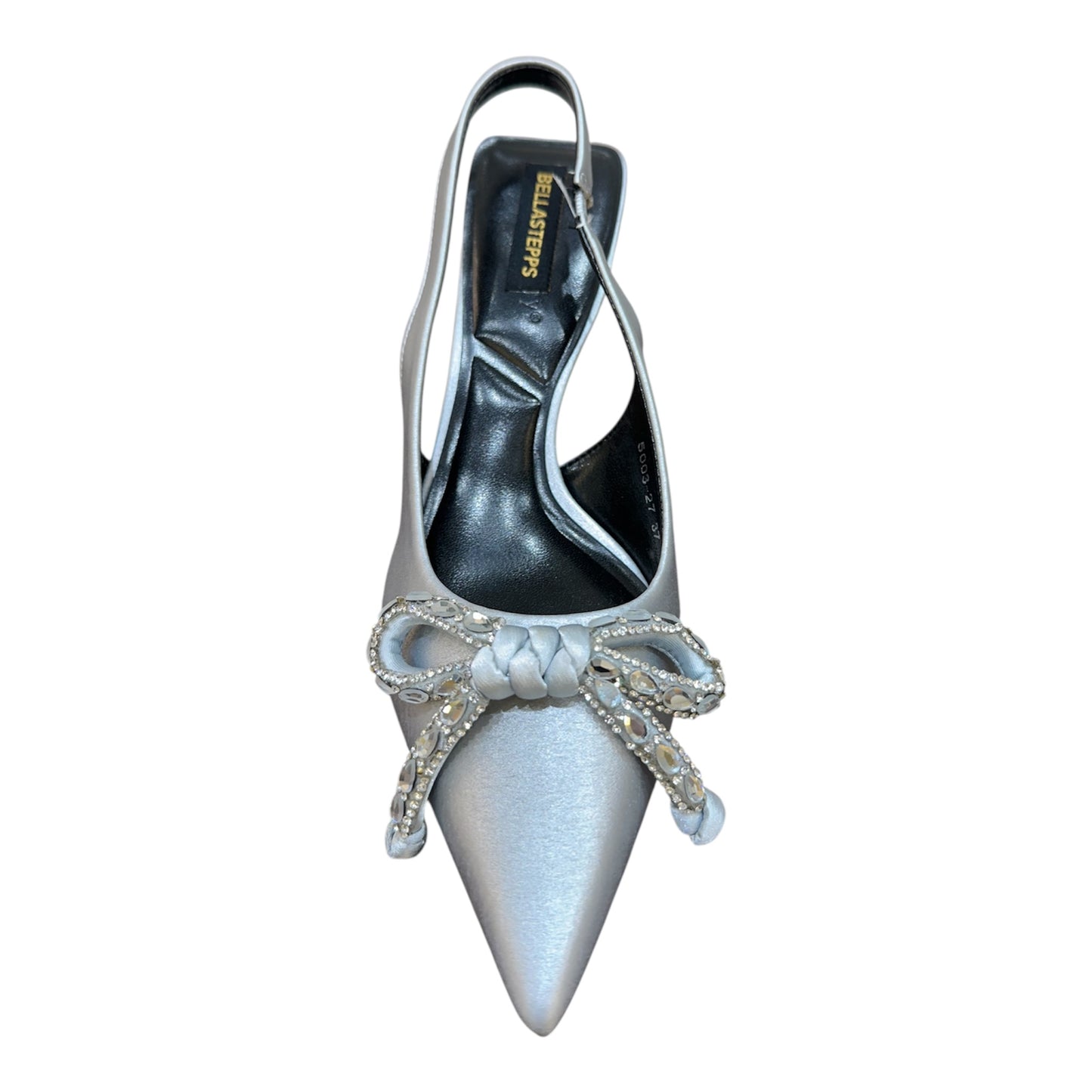 Embellished Bow Slingback Heels