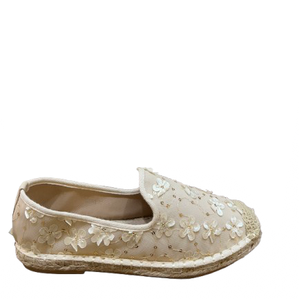 Embroidered Blossom Slip-On Loafers