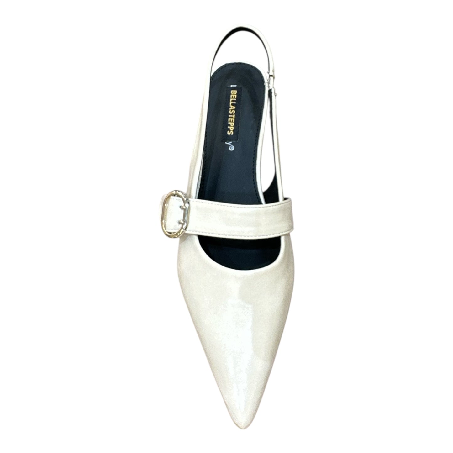 Pointed Toe Slingback with Buckle Strap Mule Flats