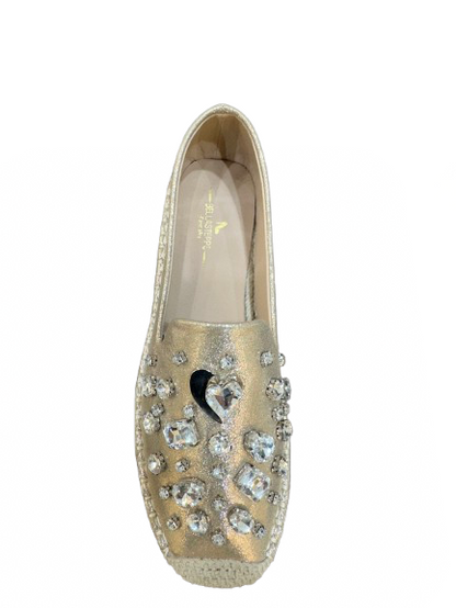 Shimmering Jewel Espadrille Loafers