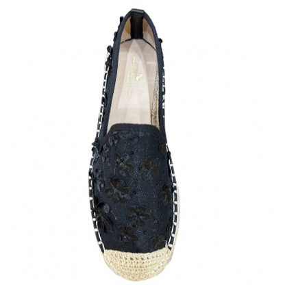 Embroidered Blossom Slip-On Loafers