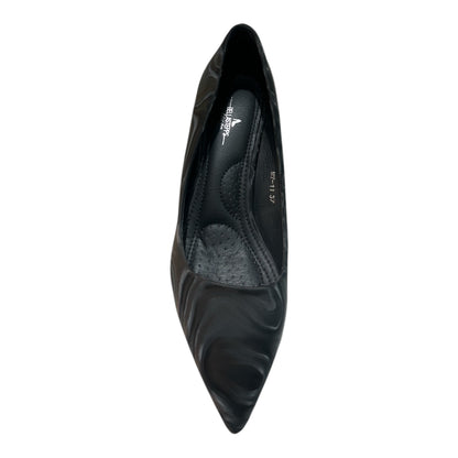 Black Marble Chic Pumps Heels