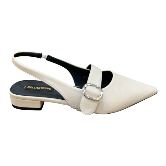 Pointed Toe Slingback with Buckle Strap Mule Flats