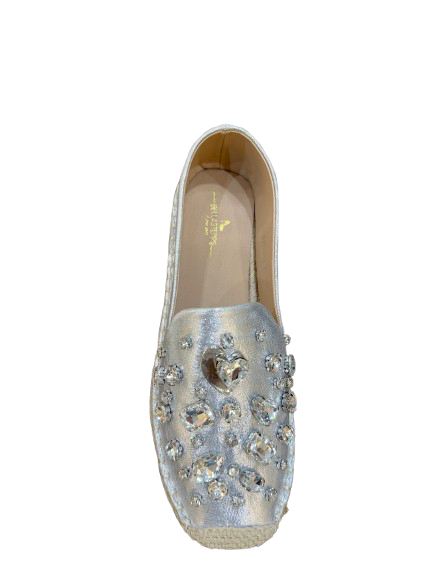 Shimmering Jewel Espadrille Loafers