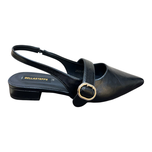 Pointed Toe Slingback with Buckle Strap Mule Flats